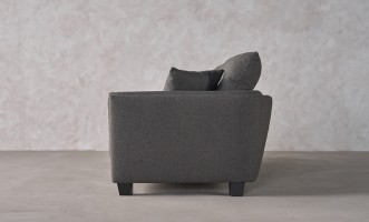 Como 3-Seater Sofa (Fabric: OSCAR PLAIN col.10 Dk.Grey)