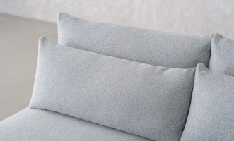 Narvik Mix 2-Seater Armless Section Sofa (Fabric D5712)