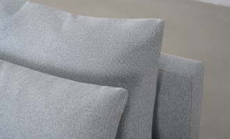 Narvik Mix 2-Seater Armless Section Sofa (Fabric D5712)