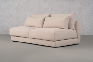 Narvik Mix 2-Seater Armless Section Sofa (Fabric D5354)