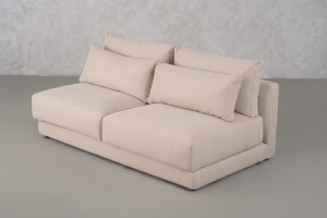 Narvik Mix 2-Seater Armless Section Sofa (Fabric D5354)