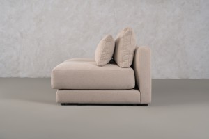 Narvik Mix 2-Seater Armless Section Sofa (Fabric D5354)