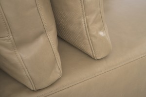 Narvik Mix Leather Corner Section Sofa (Fossil leather)