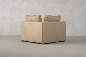Narvik Mix Leather Corner Section Sofa (Fossil leather)