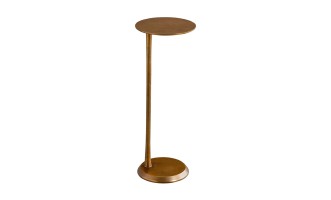Blaze Side Table Champagne Finish