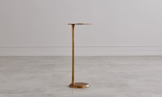 Blaze Side Table Champagne Finish