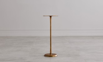 Blaze Side Table Champagne Finish