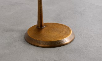 Blaze Side Table Champagne Finish