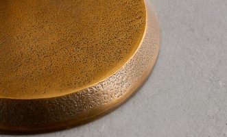 Blaze Side Table Champagne Finish