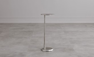 Blaze Side Table Nickel Finish