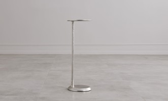 Blaze Side Table Nickel Finish