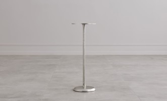 Blaze Side Table Nickel Finish