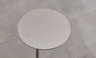 Blaze Side Table Nickel Finish