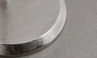 Blaze Side Table Nickel Finish