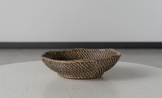 Round Rattan Tray Small