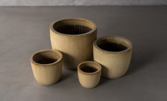 U-Shape Planters Sand Color Set of 4 