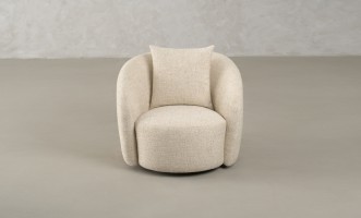 Sonora Swivel Armchair (fabric FLD130)