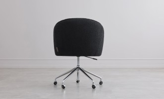Gilmour Office Armchair (Black Boucle)