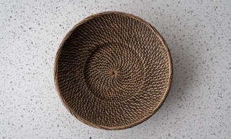 Round Rattan Tray Medium