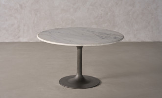 Essence Marble Top Dining Table (Graphite Finish)