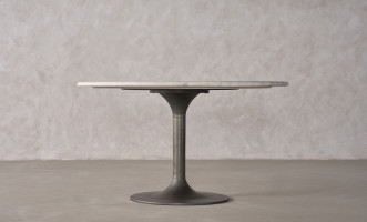 Essence Marble Top Dining Table (Graphite Finish)