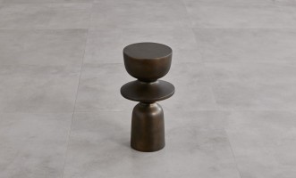 Ion Side Table Bronze Finish