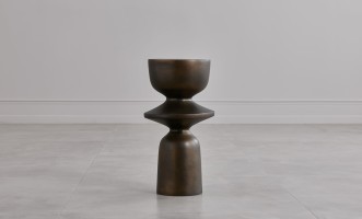 Ion Side Table Bronze Finish