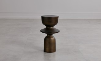 Ion Side Table Bronze Finish