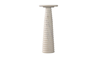 Fuori White Marble Side Table