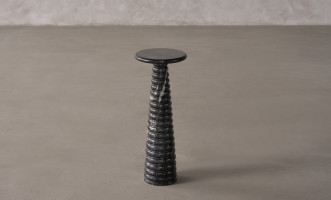 Fuori Black Marble Side Table