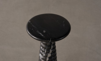 Fuori Black Marble Side Table