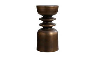 Coil Side Table Bronze Finish
