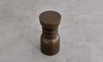 Coil Side Table Bronze Finish