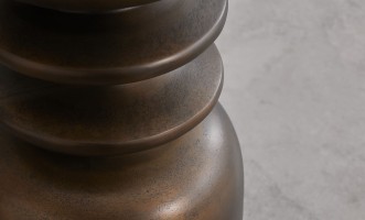 Coil Side Table Bronze Finish