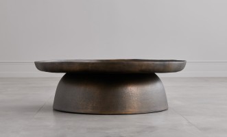 Chara Coffee Table Bronze Finish