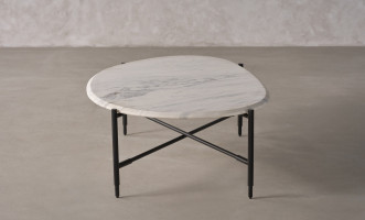 Banswada Oval Marble Top Coffee Table