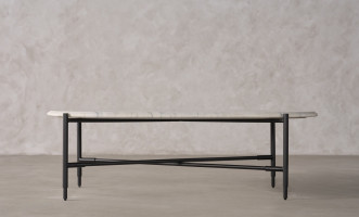 Banswada Oval Marble Top Coffee Table