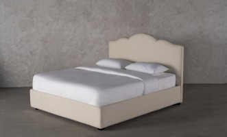 Sanderlight Bed 200x200 cm (Fabric: SOFT ROCK 102 MUSLIN (Cat. 3))