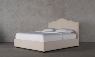 Sanderlight Bed 200x200 cm (Fabric: SOFT ROCK 102 MUSLIN (Cat. 3))