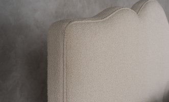 Sanderlight Bed 200x200 cm (Fabric: SOFT ROCK 102 MUSLIN (Cat. 3))