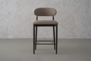 Bradley Counter Stool Black Oak (Linen Latte)