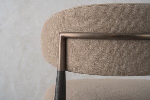 Bradley Counter Stool Black Oak (Linen Latte)