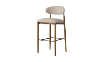 Bradley Bar Stool Natural Oak (Cushing Snow)