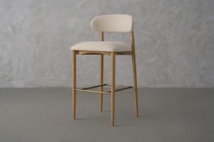 Bradley Bar Stool Natural Oak (Cushing Snow)