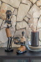 Candle Brown/Black L 52H