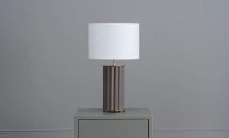 Sonica Table Lamp Vintage Brown/Matt Brass