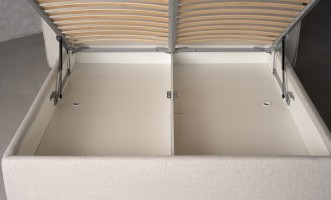 Double Bed 180x200 cm with Storage (Fabric: Corso col.06)
