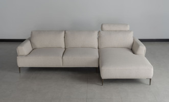 Calgary Light Gray Right Facing Corner Sofa