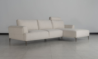 Calgary Light Gray Right Facing Corner Sofa