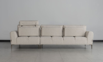 Calgary Light Gray Right Facing Corner Sofa